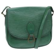 Pre-owned Leather louis-vuitton-bags Louis Vuitton Vintage , Green , D...