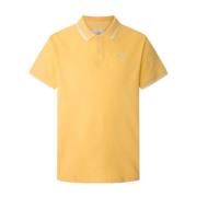 Gele Contrasterende Polo Shirt Moderne Stijl Pepe Jeans , Yellow , Her...