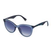 Blauwe Acetaat Zonnebril UV Filter Police , Blue , Dames