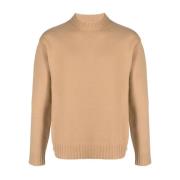 Lichtbruine Wollen Coltrui Jil Sander , Beige , Heren