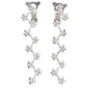 Pre-owned Metal earrings Chanel Vintage , White , Dames