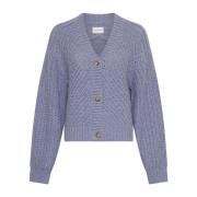 Heidi Cardigan van Zacht Materiaal Moss Copenhagen , Gray , Dames