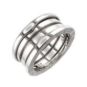 Pre-owned White Gold rings Bvlgari Vintage , Gray , Dames