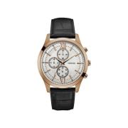 Sport Chic Chronograaf Pink Goud Horloge Guess , Black , Heren