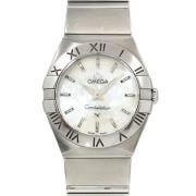 Pre-owned Glass watches Omega Vintage , White , Dames