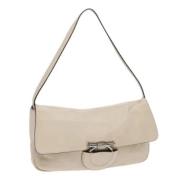 Pre-owned Leather shoulder-bags Salvatore Ferragamo Pre-owned , White ...