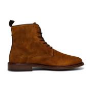 Tijdloze Gewaxte Suède Laars - TAN Shoe the Bear , Brown , Heren