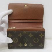 Pre-owned Canvas wallets Louis Vuitton Vintage , Brown , Dames