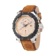 Bruin Leren Horloge met Quartz Mechanisme Timberland , Brown , Heren