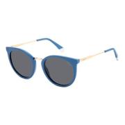 Blauwe Hars Zonnebril UV Bescherming Polaroid , Blue , Dames