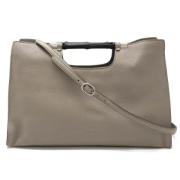 Pre-owned Leather gucci-bags Gucci Vintage , Gray , Dames