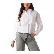 Witte Dubbellaagse Blouse Co'Couture , White , Dames