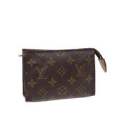 Pre-owned Canvas pouches Louis Vuitton Vintage , Brown , Dames