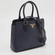 Pre-owned Leather prada-bags Prada Vintage , Blue , Dames