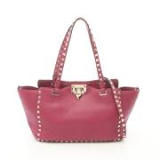 Pre-owned Leather handbags Valentino Vintage , Pink , Dames