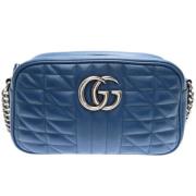 Pre-owned Leather gucci-bags Gucci Vintage , Blue , Dames