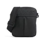 Stormy Zwart Technische Stof Crossbody Hugo Boss , Black , Heren