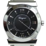 Pre-owned Metal watches Salvatore Ferragamo Pre-owned , Black , Heren