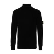 Zwarte Sweater Collectie Stone Island , Black , Heren