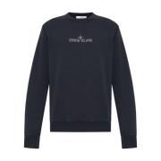 Blauwe Sweater Collectie Stone Island , Blue , Heren