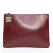 Pre-owned Leather clutches Celine Vintage , Red , Dames