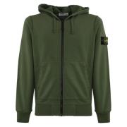 Groene Rits Hoodie Stone Island , Green , Heren