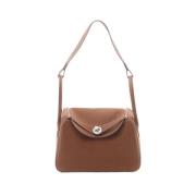 Pre-owned Leather handbags Hermès Vintage , Brown , Dames