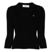 Zwarte Marina Polo Shirt Vivienne Westwood , Black , Heren