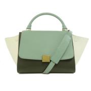 Pre-owned Leather celine-bags Celine Vintage , Green , Dames