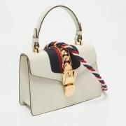 Pre-owned Leather handbags Gucci Vintage , White , Dames