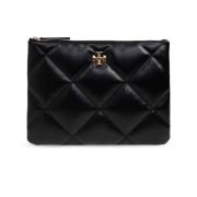 Gewatteerde zwarte tassen met Double T Tory Burch , Black , Dames