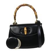 Pre-owned Leather gucci-bags Gucci Vintage , Black , Dames