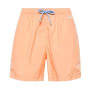 Oranje Elastische Zwemshorts MC2 Saint Barth , Orange , Heren