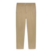 Beige Chino Broek met Elastische Taille Tommy Jeans , Brown , Heren