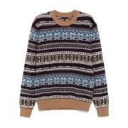 Fair Isle Trui Blauw Multikleur Tommy Hilfiger , Multicolor , Heren