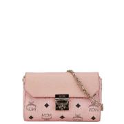 Pre-owned Leather crossbody-bags MCM Pre-owned , Pink , Dames