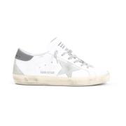 Wit IJs Donkergrijs Superstar Sneakers Golden Goose , White , Dames