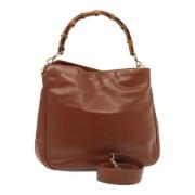 Pre-owned Leather gucci-bags Gucci Vintage , Brown , Dames