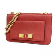 Pre-owned Leather shoulder-bags Salvatore Ferragamo Pre-owned , Red , ...