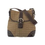 Pre-owned Canvas shoulder-bags Coach Pre-owned , Brown , Dames