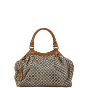 Pre-owned Canvas totes Gucci Vintage , Beige , Dames