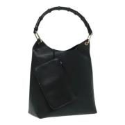 Pre-owned Leather gucci-bags Gucci Vintage , Black , Dames