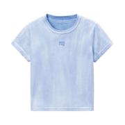 Lichtblauwe T-shirts en Polos Alexander Wang , Blue , Dames