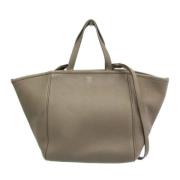 Pre-owned Leather celine-bags Celine Vintage , Gray , Dames