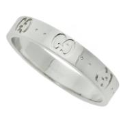 Pre-owned White Gold rings Gucci Vintage , Gray , Dames