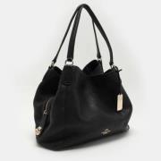 Pre-owned Leather handbags Coach Pre-owned , Black , Dames