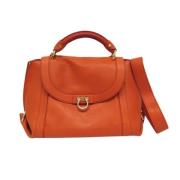 Pre-owned Leather handbags Salvatore Ferragamo Pre-owned , Orange , Da...