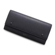 Pre-owned Leather wallets Celine Vintage , Black , Dames