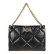 Diamantquilt Hobo Tas Tory Burch , Black , Dames