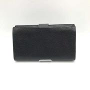 Pre-owned Leather wallets Chanel Vintage , Black , Dames